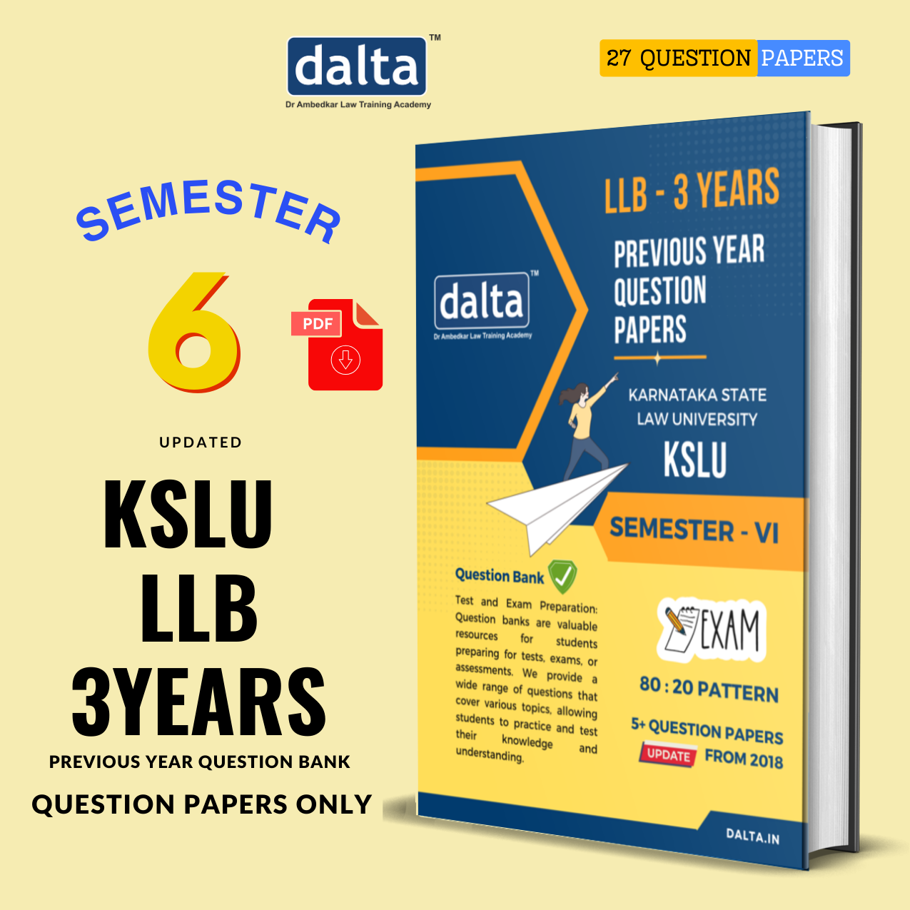 Semester-VI Kslu Question Bank 80:20